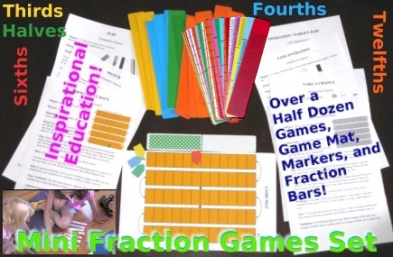 Mini Fraction Games Set