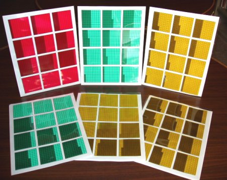 Decimal Squares Overhead Transparencies