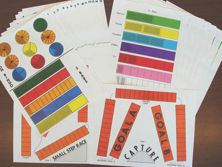 Fraction Bars Activity Mats Grades 3-4