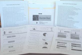 Fraction Bars Teacher Resource Package Grades 1-2